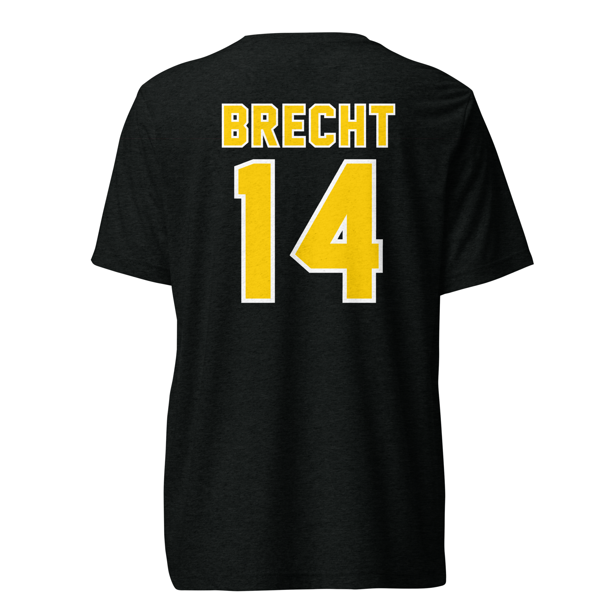 Yellow Logo 14 T-shirt With Back Number - Black - Image 2